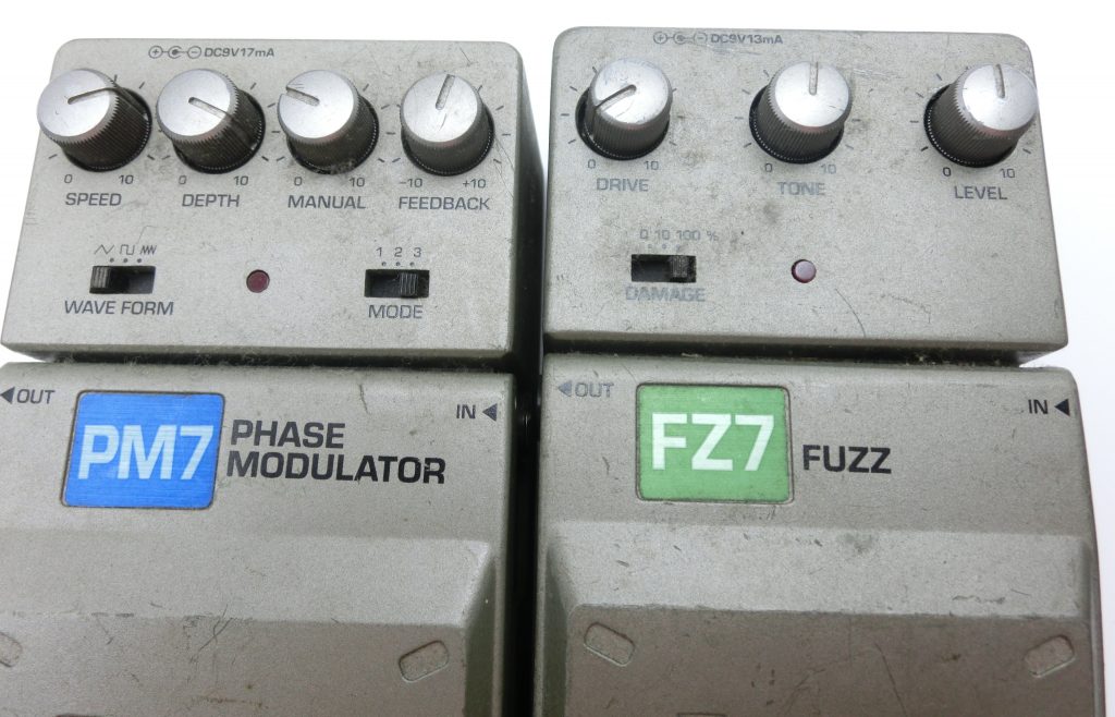 アイバニーズエフェクターPM7とFZ7のコントロール部分