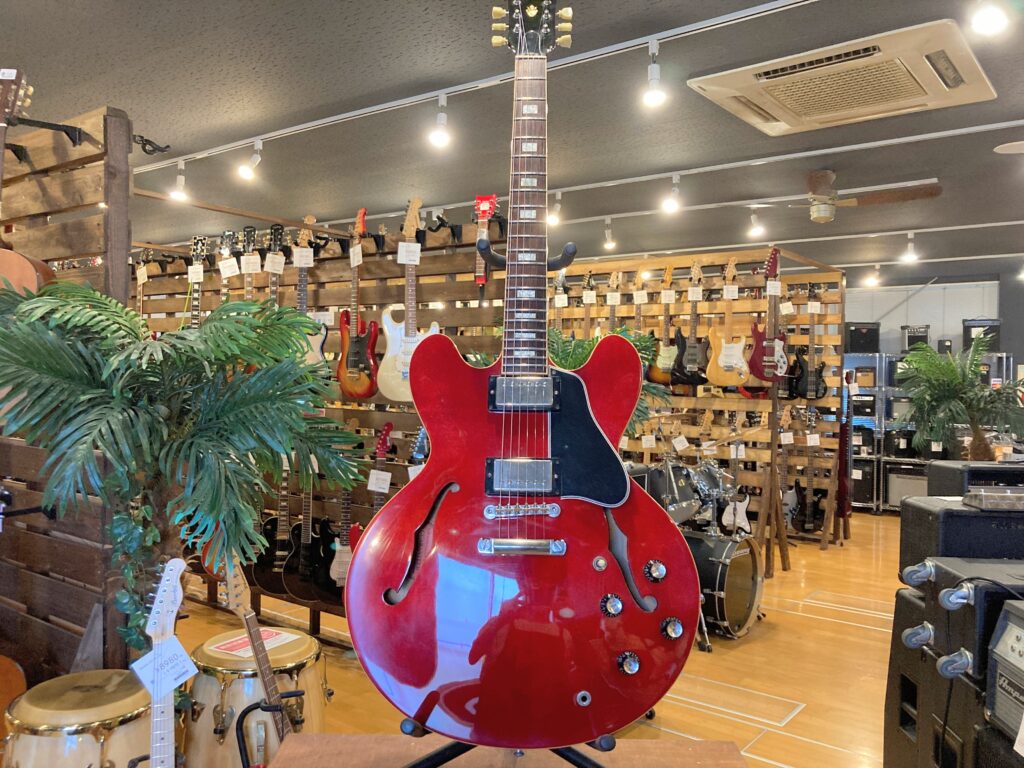 店頭にて、Gibson ES-335 BLOCK Exp RDを買取させていただきました！