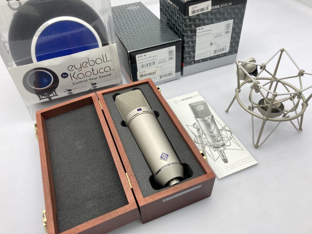 埼玉県より、NEUMANN/ノイマン U87Ai コンデンサーマイクを買取頂き 