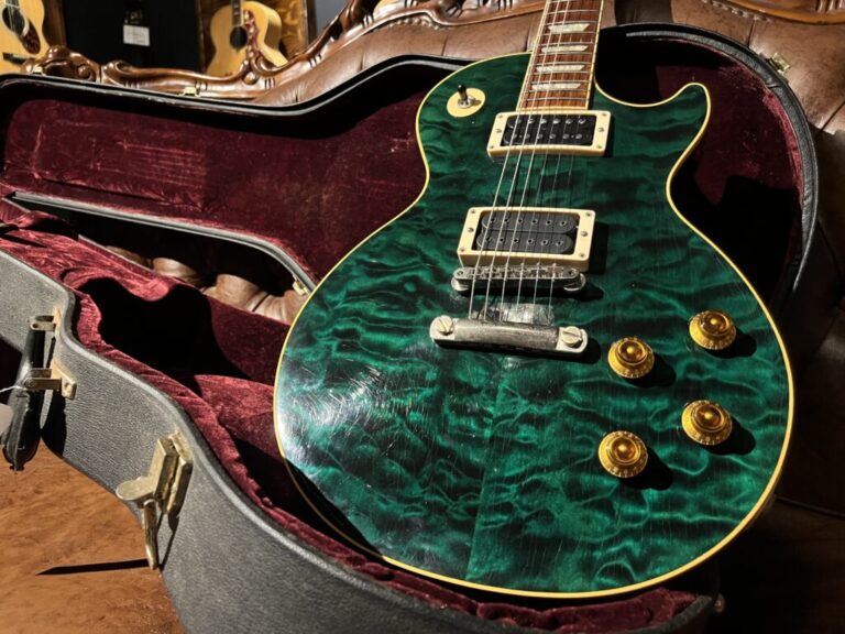 島根県出雲市より、Gibson Les Paul 1959 Reissue Quilt エレキギターを買取させて頂きました！