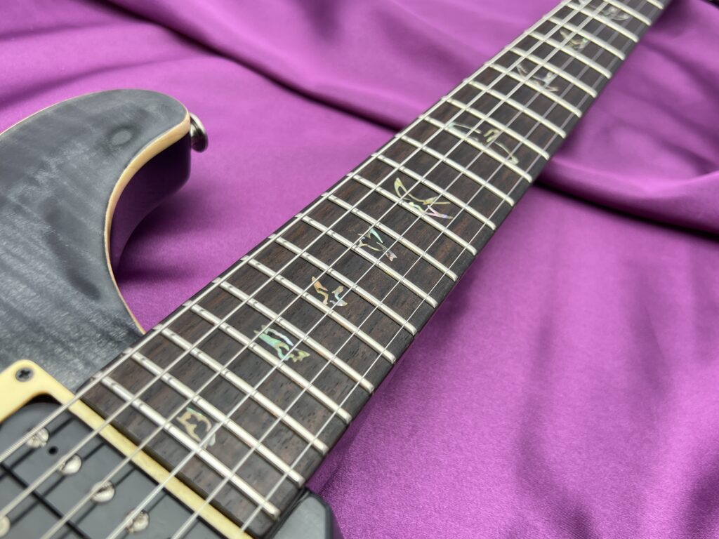 PRS Custom 24 Bird Gray Black 指板・インレイ