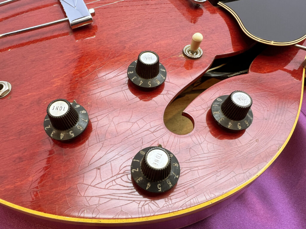 Gibson ES335 TDC 1966年製 セミアコギター コントロール部