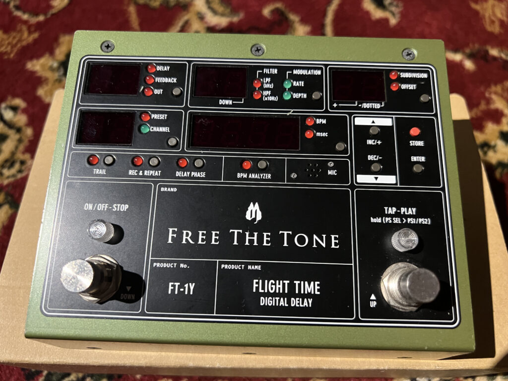 Free The Tone FT-1Y Flight Time デジタルディレイ 表 スイッチ