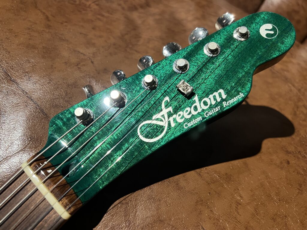 Freedom Custom Guitar Research Black Pepper エレキギター ヘッドロゴ