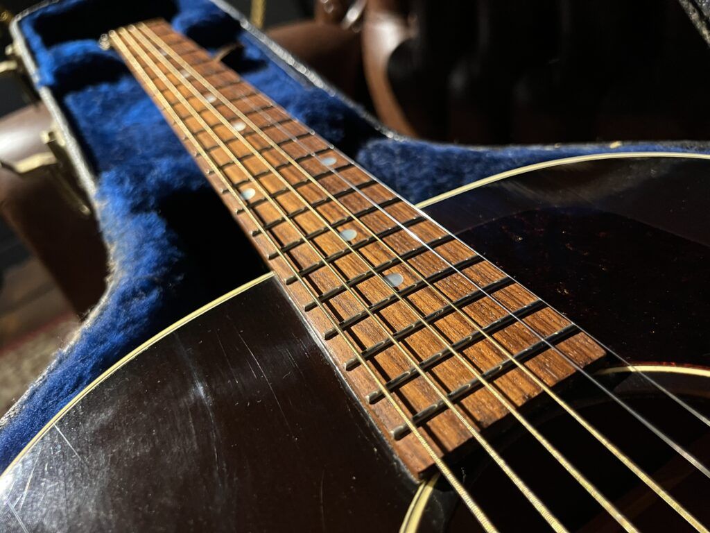 Gibson 1963 J-45 2001年製 アコーステックギター 指板