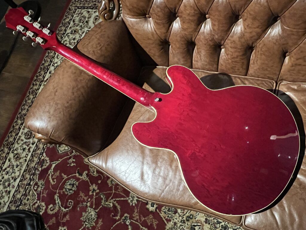Epiphone Japan Casino 1999年製 オレンジラベル フルアコ 裏面