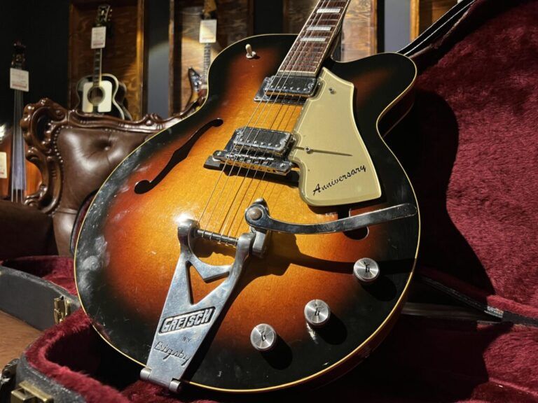 島根県松江市より、Gretsch 7560 Double Anniversary  1974年製 ビンテージフルアコギターを買取させて頂きました！