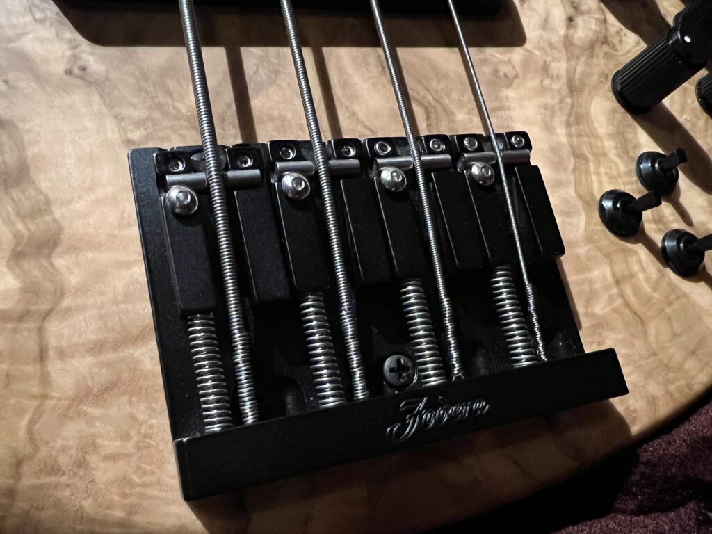 Fodera 2020 Anniversary Monarch 4 Deluxe エレキベース ブリッジ
