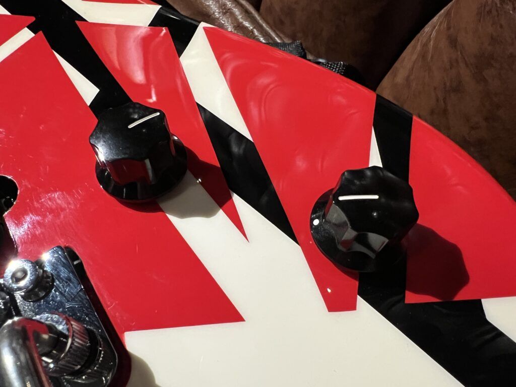 EVH Wolfgang Special Ebony FB Red Black and White エレキギター コントロール