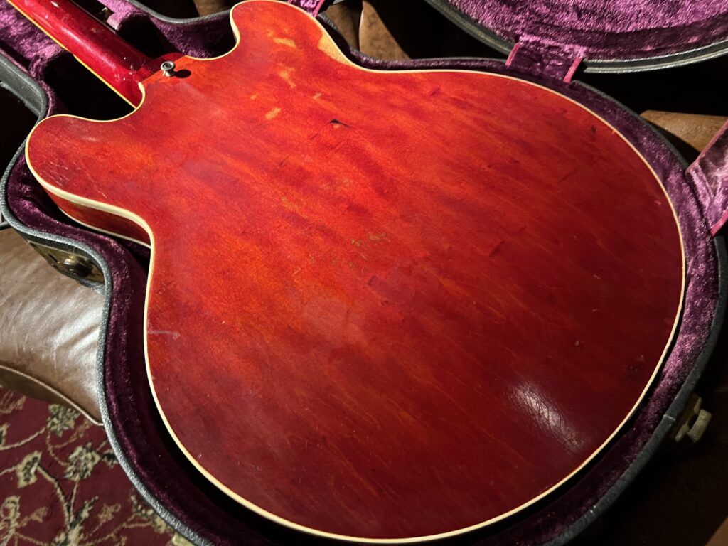 Gibson ES-335TD 70年代 セミアコギター ボディ裏