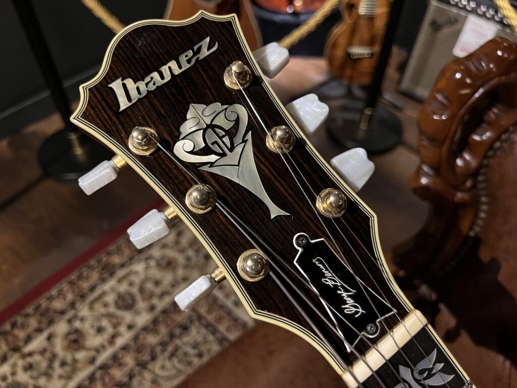Ibanez GB100 Brown Sunburst フルアコギター ヘッドロゴ