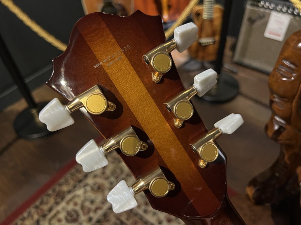 Ibanez GB100 Brown Sunburst フルアコギター ペグ