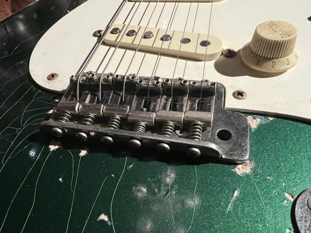 Scoop Creation Works '57-ST Green Metallic Hard Aged エレキギター ブリッジ