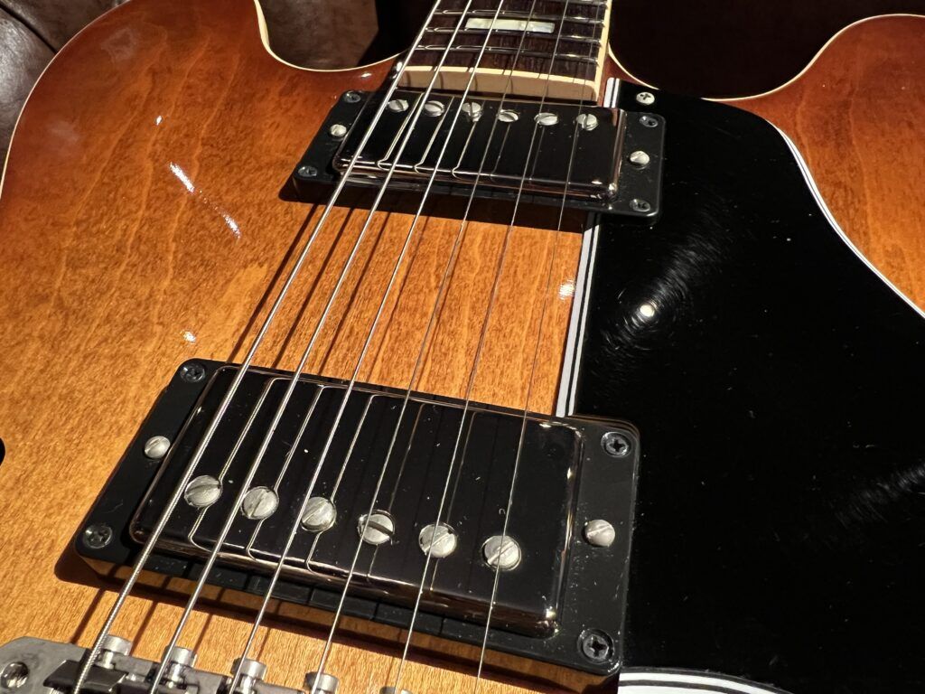 Gibson Memphis 2016 ES-335 Faded Light Burst セミアコギター ピックアップ