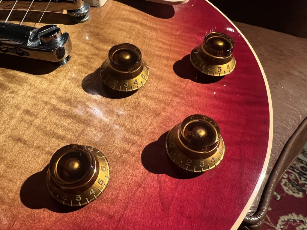 Heritage H-140 Cherry Sunburst 1988年製 エレキギター コントロール