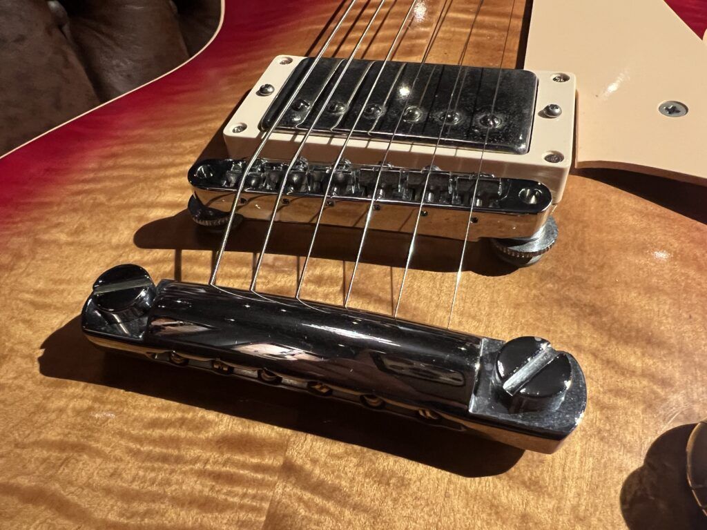 Heritage H-140 Cherry Sunburst 1988年製 エレキギター ブリッジ