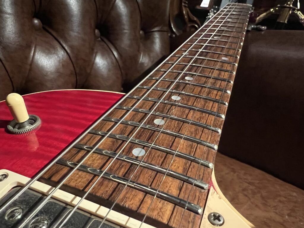 Heritage H-140 Cherry Sunburst 1988年製 エレキギター 指板