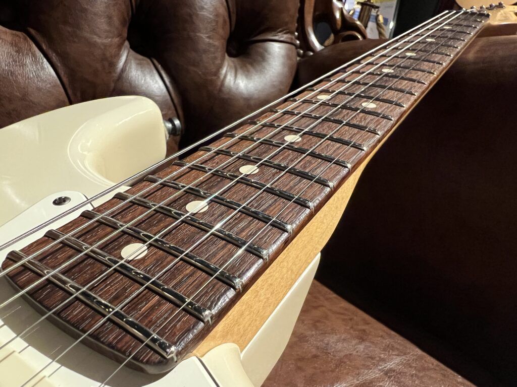 Fender Custom Shop Jeff Beck Stratocaster Olympic White エレキギター 指板